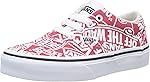 Chaussures Vans rouge et blanc
