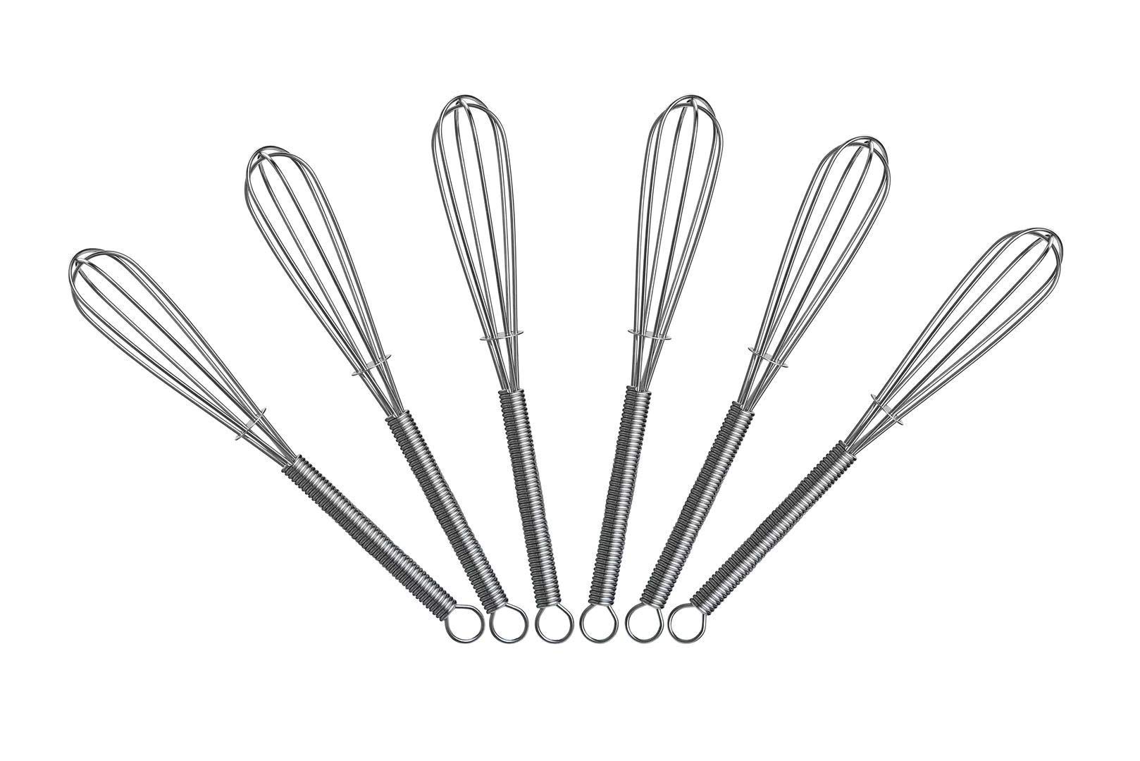 Photo 1 of *** 4 PACK ***5 inch Mini Wire Whisk 6 Pack - Stainless Steel