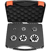NPT Pipe Die Set 6 Piece Die Set Carbon Steel 1/8"-27 1/4"-18 3/8"-18 1/2"-14 3/4"-14 1"-11 1/2