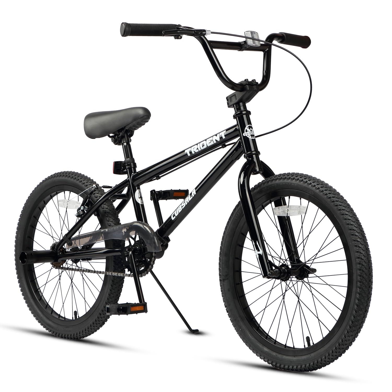Photo 1 of *MISSING PARTS UNKNOWN*
cubsala 20 Inch BMX Race Bike Trident Bicycles Beginner-Level to Advanced Riders with 2 Pegs Trick Cycling and Professional BMX Riding, Color Black
