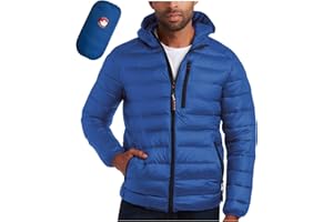 CANADA WEATHER GEAR Mens' Puffer Jacket - Lightweight Packable Bubble Coat, Water Resistant Outerwear Jackets for Men (M-XXL)