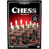 Pressman Premium Classics: Chess | Full-Size Folding Gameboard with Wooden Playing Pieces | 2 Players, Ages 8+