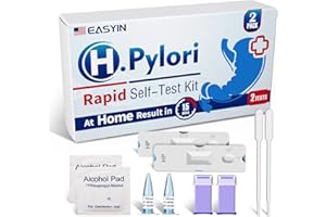 EASYIN H Pylori Test Kit: 2 Pack Helicobacter Pylori Test at Home Results in 10-15 Minutes - Fast & Highly Accurate, Easy to 