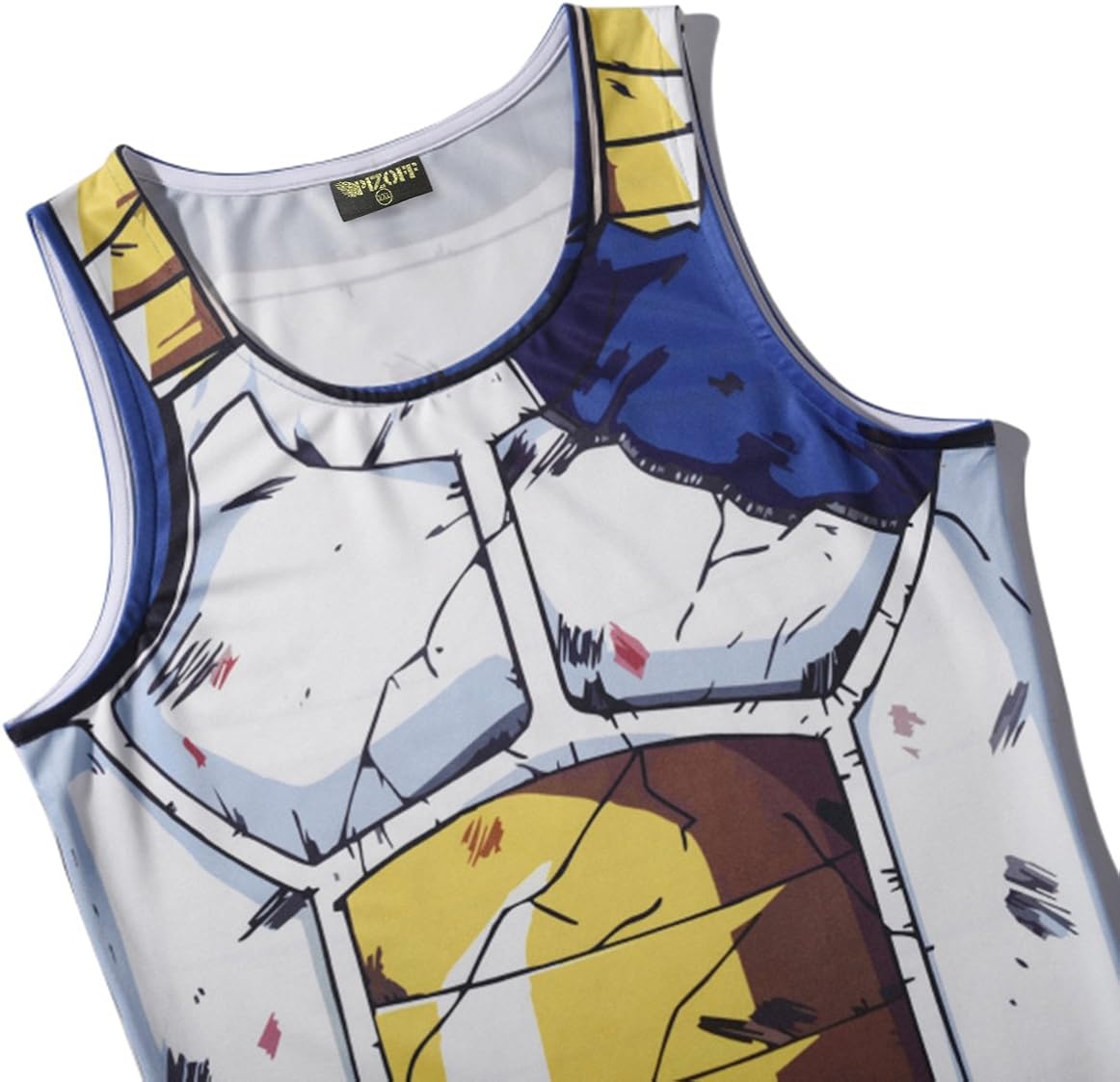 PIZOFF Unisex 3D Cartoon Print Work Out Compression Muscle Tank Top: Clothing
