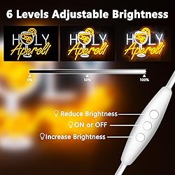 NINSNINT Holy Aperoli Neon Sign, Aperol Spritz Neon
