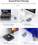 ORICO NVMe Clone Docking Station Dual-Bay USB C 10Gbps M.2 SSD Enclosure view 5