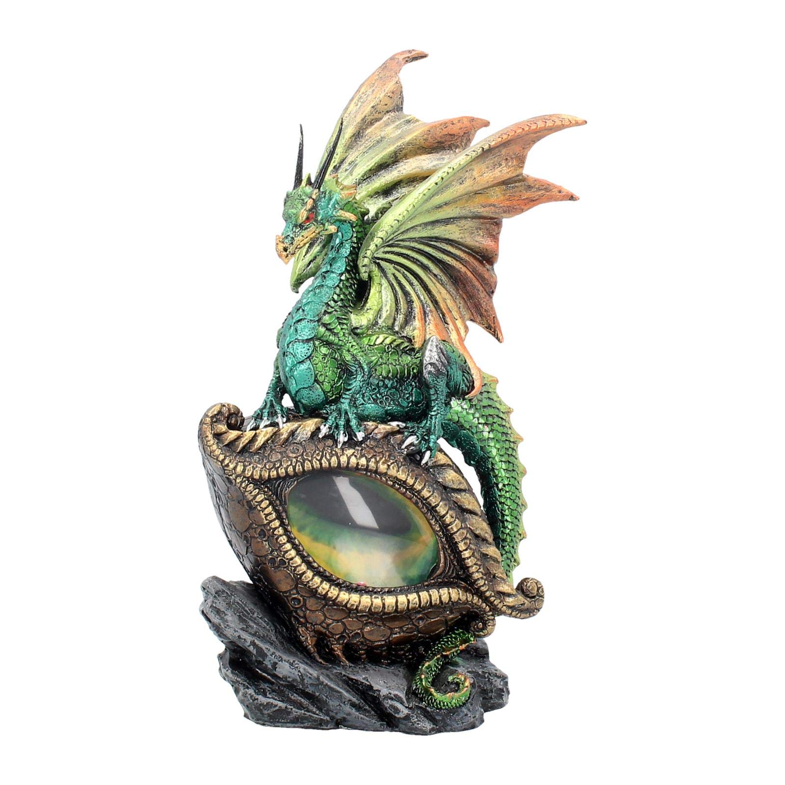 Nemesis Now U2023F6 Eye Of The Dragon Green Figurine 25cm Green
