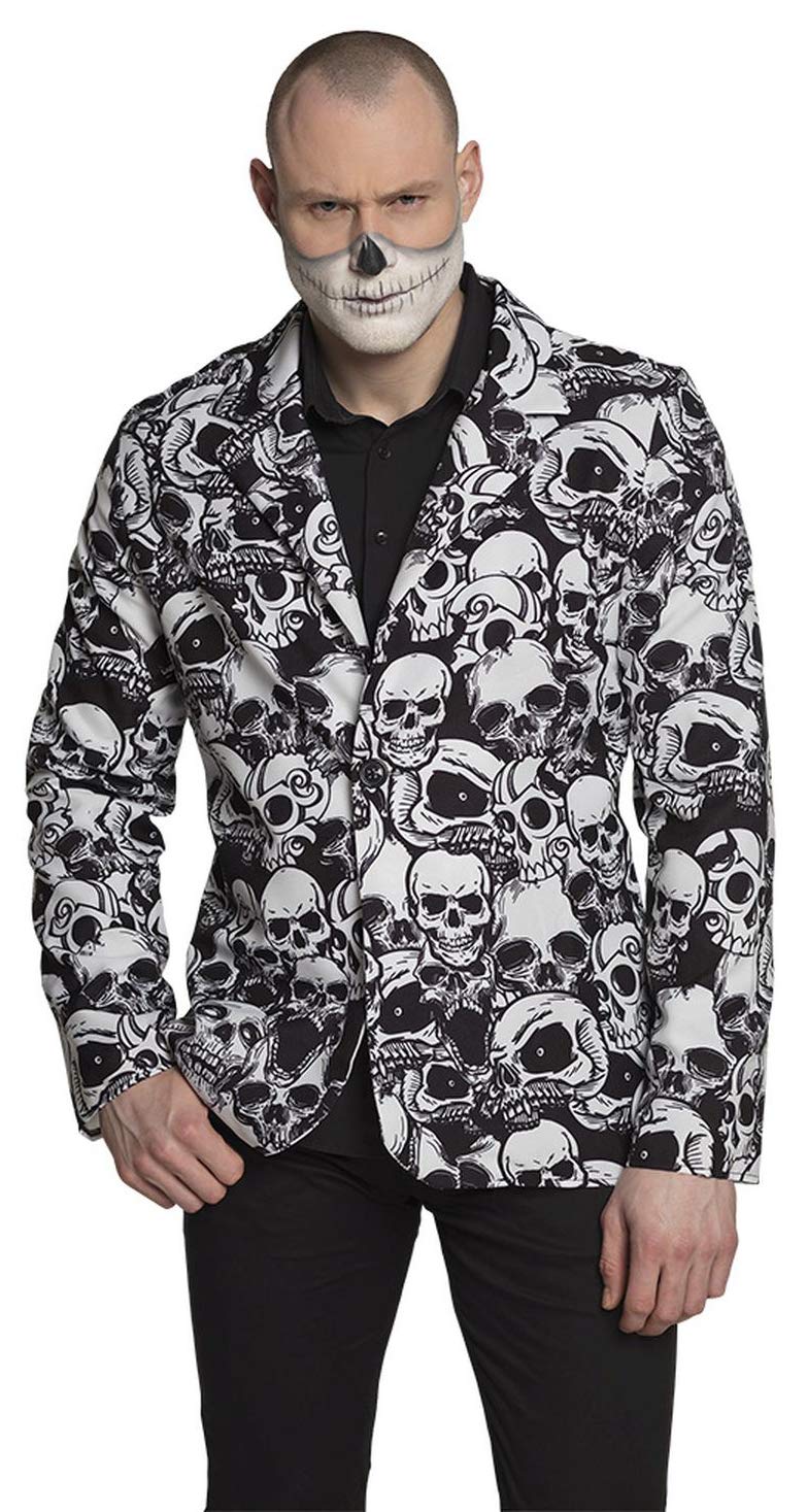 Boland 79133 Skulls Jacket Black/White, M/L