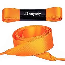 Booyckiy Flat Colorful Satin Ribbon Shoelaces