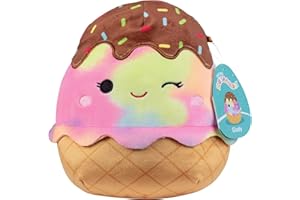 Squishmallows 8" Glady The Rainbow Ice Cream - Officially Licensed Kellytoy Plush - Collectible Soft & Squishy Stuffed Animal Toy - Add Glady to Your Squad - Gift for Kids, Girls & Boys - 8 Inch