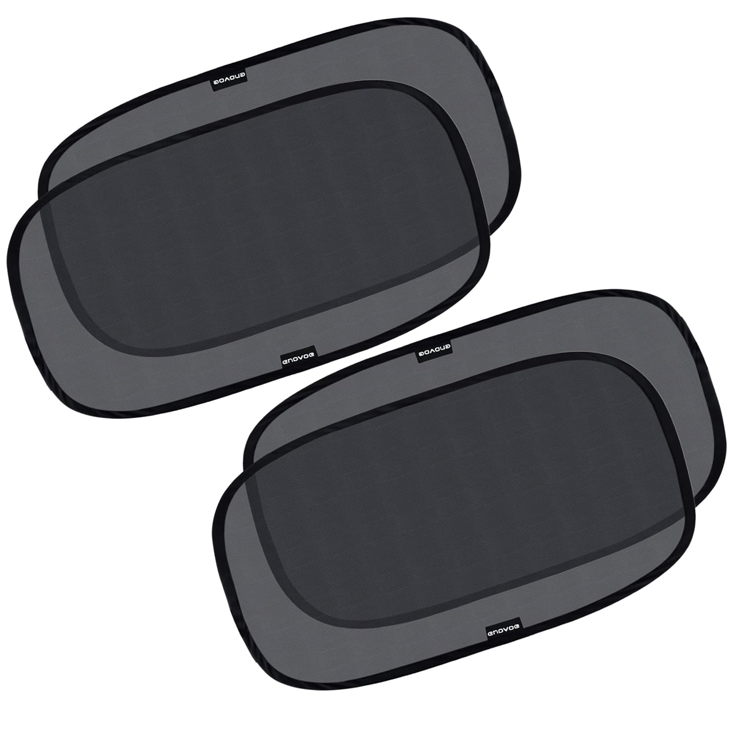Photo 1 of Enovoe Car Window Shade for Baby - (4 Pack) - XL - 25" x 16" - Cling Car Sun Shade for Windows - Sun, Glare and UV Rays Protection for Your Child