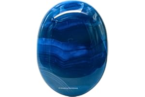 Healing Crystal Palm Stone (Blue Onyx)