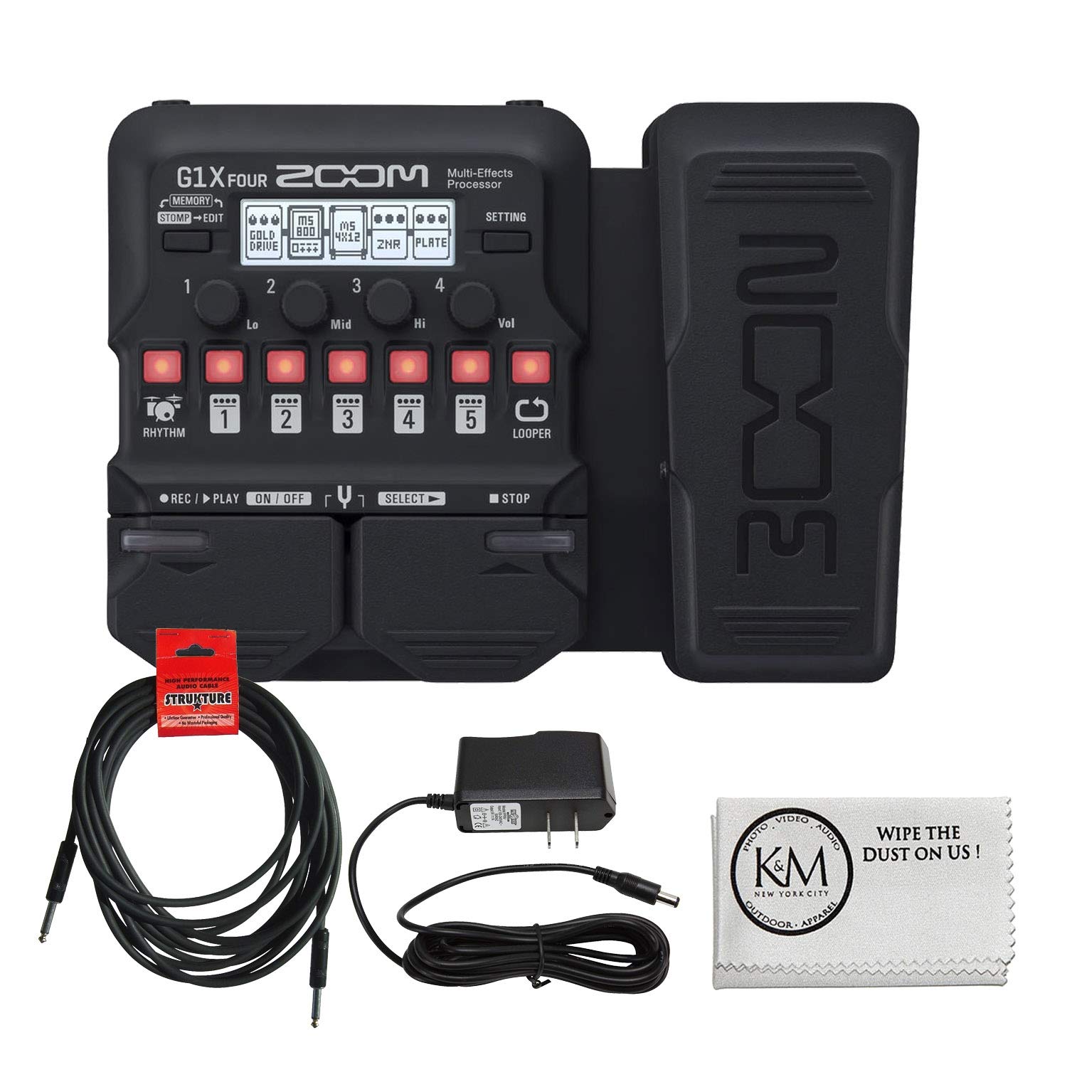 Zoom G1X Four Guitar MultiEffects Processor with