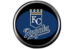 FASHION SNAP JEWELRY Black & Blue Royals MLB Baseball Kansas City Logo KC 18MM - 20MM Snap Jewelry Charm