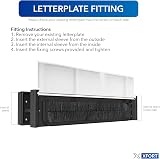 UAP Xfort MailPlate Luxe 10in White Letterbox for 40-80mm Doors view 6