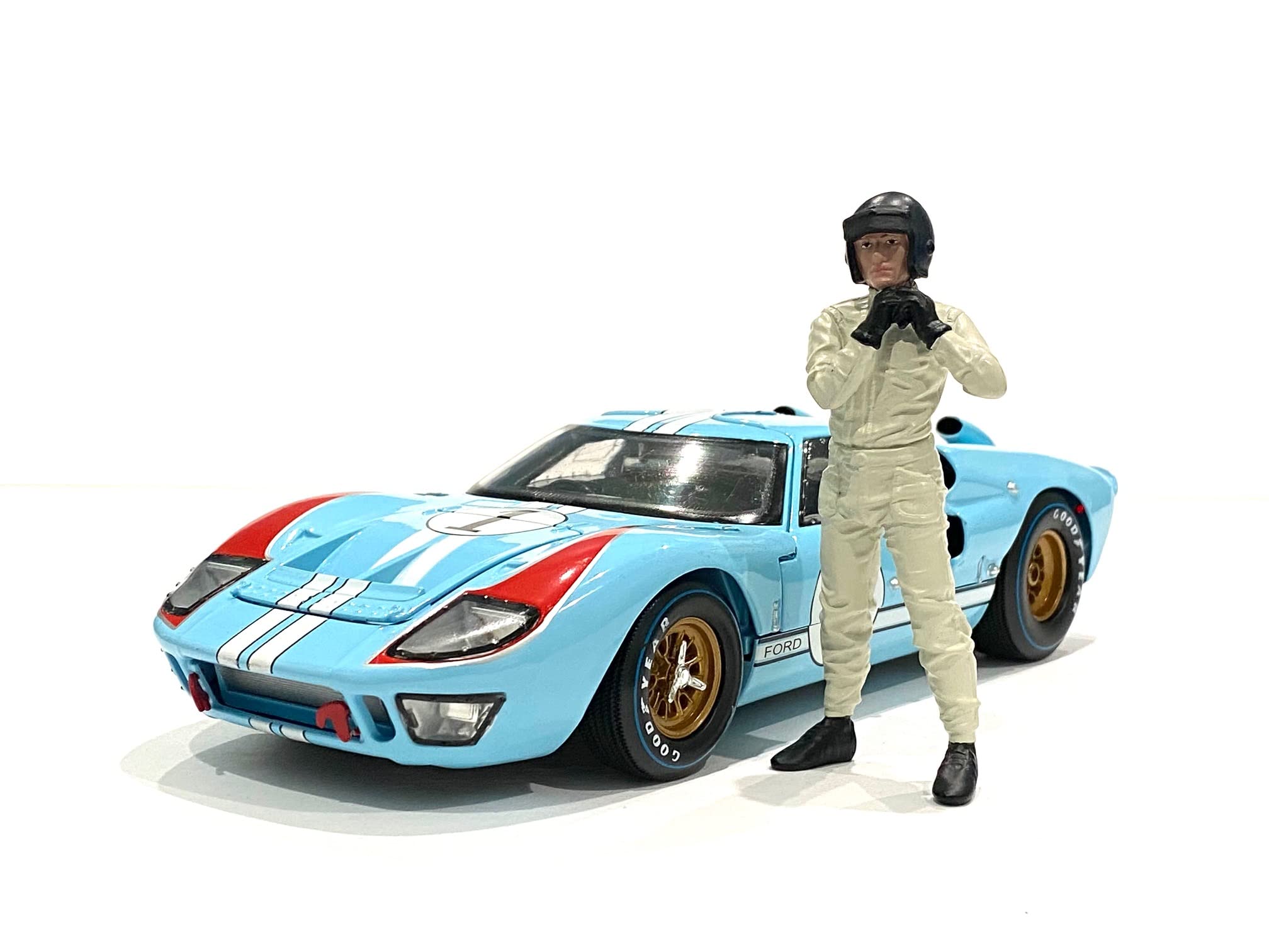 American Diorama 76283 Collectible Miniature car, White/Black