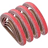 3/8 x 13 Inch Sanding Belts 36 Grit Ceramic Belt for Air Belt Sander 20 Pcs | Ceramic Belts, Smooth Joint, Resist Clogging, Heavy-Duty for Rapid Stock Removal, Deburring, Shaping Metal &amp; Wood