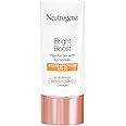 Neutrogena Bright Boost Facial Moisturizer with Broad Spectrum UVA/UVB SPF 30 Sunscreen, Brightening Oil-Free Face Moisturize