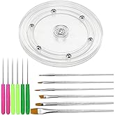 Dxhycc Cookie Decorating Kit Supplies Including 1 Acrylic Cookie Turntable, 6 Cookie Scribe Needle, 6 Cookie Decoration Brush