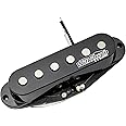 Wilkinson M Series High Output Alnico 5 Strat Single Coil Neck Pickup for Stratocaster Electric Guitar, Black