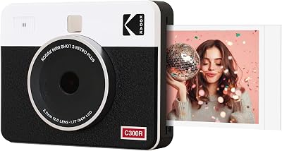Kodak Mini Shot 3 Retro Portable Instant Camera and Printer White