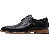 Jousen Mens Dress Shoes Leather Oxford Derby Shoe Formal Brogue Wingtip Dress Shoes for Men