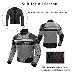 BORLENI Motorcycle Jacket Motorbike Riding Jacket