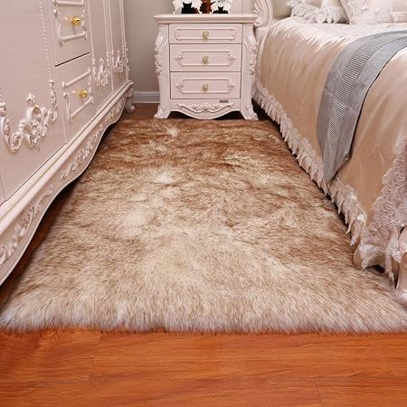 Levoberg Tapis Peau De Mouton Synthétique Super Moelleux
