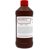 ALDON Innovating Science - Phenol Red Solution, 1.0%, 500mL, Laboratory Grade pH Indicator for Organic Chemistry, Analytical Labs, Educational Classroom Experiments