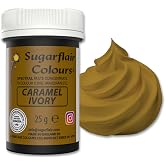 Spectral Paste - Caramel(Ivory) | Highly concentrated colour paste for fondant, marzipan and modelling paste, colour intensity buildable
