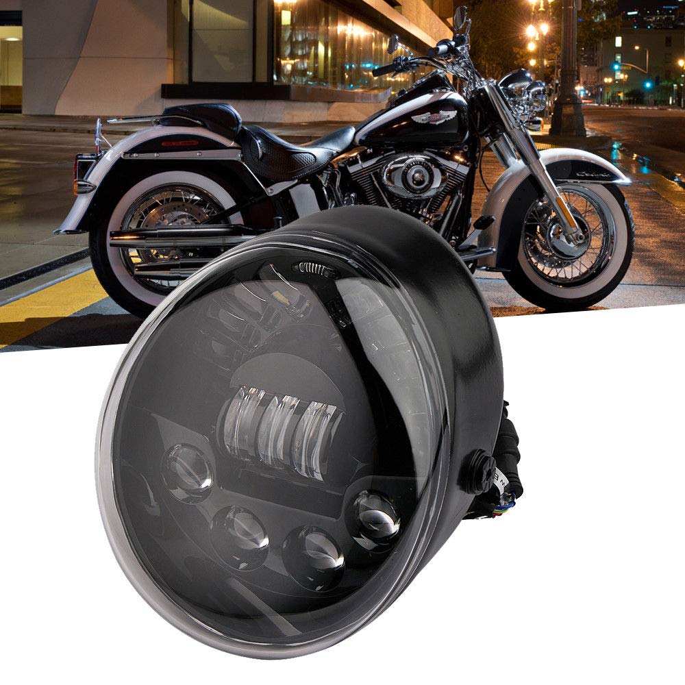 LED Headlights with Daytime Running Light Vrod headlight Oval for