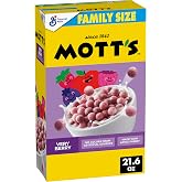 Mott's Very Berry Cereal, Made with Apple Puree, Family Size, 21.6 oz | 16g Whole Grain per Serving, 12 Vitamins &amp; Minerals, No Colors from Artificial Sources, No Artificial Flavors,