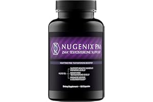 Nugenix PM ZMA - Nighttime Free Testosterone Booster and Sleep Support, 120 Count