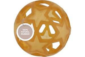 HEVEA Upcycled Star Ball Made from 100% Upcycled Natural Rubber Plant Based, Plastic-Free, Eco-Friendly, BPA-Free & FDA Approved