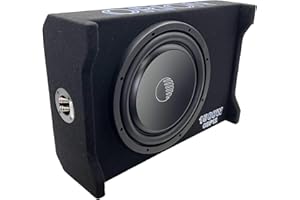 ORION Cobalt CDF12 12” Passive Down-Firing Subwoofer Enclosure – 500W RMS/2000W Max, Slim Sealed Sub Box for Cars & Trucks, Low-Profile Air-Tight Bass Thin Enclosure, Shallow Mount