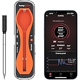 ThermoPro TempSpike 500 ft Wireless Meat Thermometer Digital, Bluetooth Meat Thermometer Wrieless for Beef Lamb Chicken Turke