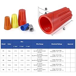 XHF UL Listed 1000Pcs Gray 22-14AWG Wire Connector