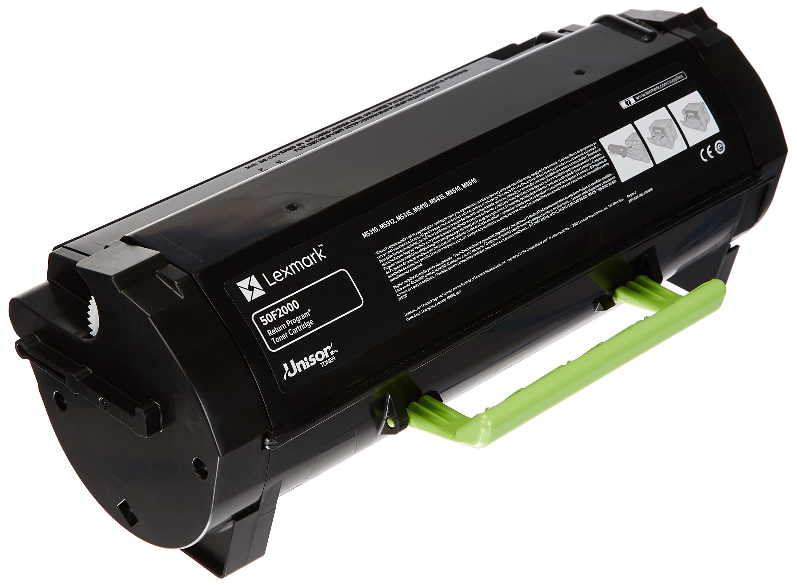 Lexmark 50F2000 502 (Black) standard yield toner cartridge (Yield 1500 Pages)