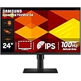 Samsung 24” (S40GD) Borderless Business Monitor with IPS Panel, 100Hz Refresh Rate, Eye Saver Mode, Ergonomic Design, Game Picture Mode, LS24D402GANXGO, 3 Yr Warranty