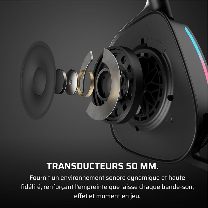 Void v2 Casque de Jeu sans Fil avec Bluetooth – Carbone