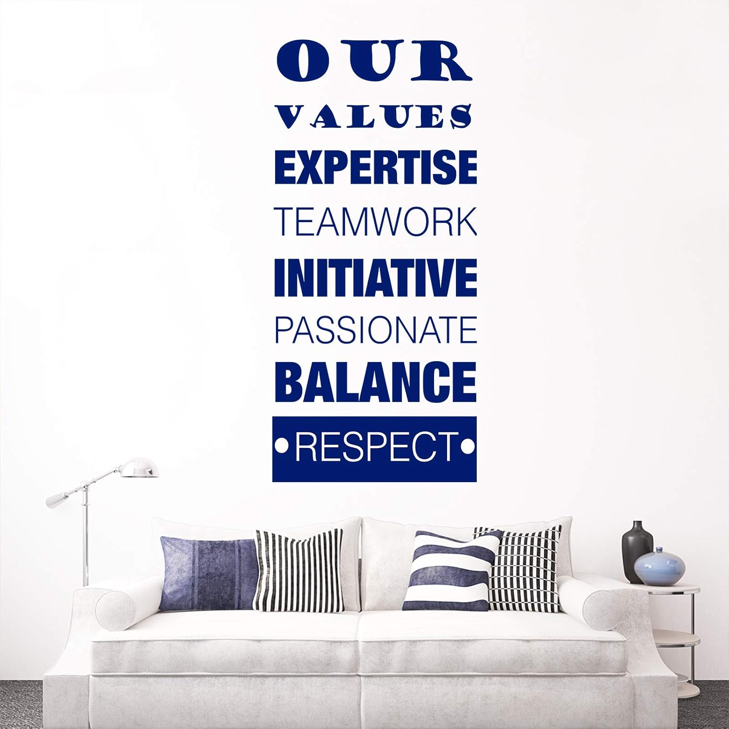 Amazon Com Our Values Inspirational Quote Removable Vinyl Wall Art Stickers Motivational Wall Art Decals Nursery Office School Gym Home Decor Handmade