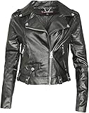 Urban Republic Women Faux Leather Moto Biker Jacket With Studded