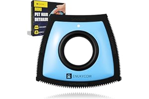 ENUKYCOM Pet Hair Removal Tool for Car Detailing – 2025 Upgrade Dog Hair Remover for Car Auto, Couch, Carpet & Furniture – Reusable Pet Hair Scraper for Car Interior & Upholstery