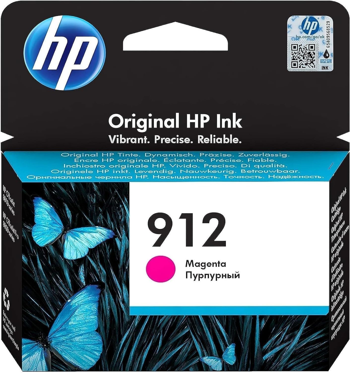 HP 3YL78AE 912 Original Ink Cartridge, Magenta, Single Pack