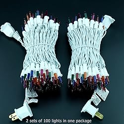 YULETIME 200 Multicolor Christmas Lights, Pack of 2