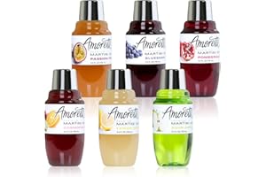 Amoretti Premium Martini Cocktail Mix Minis, 3.4 fl oz 6 Pack