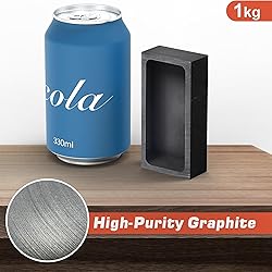 Nelyrho 2 Pieces 1kg Graphite Ingot Molds for