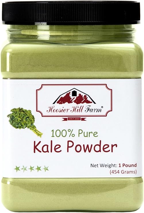 Kale Powder Pure 1 Pound (454 Grams) Natural Alkaline Diet Superfood