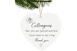 HENKNJAR Colleague Office Gifts Coworker Christmas Ornaments Tree Hanging Funny Novelty Survivor Decor for Xmas Garland Wreat