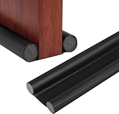 LJAPPLIED Double Door Draught Excluder 96 cm Adjustable Wind Noise Dust